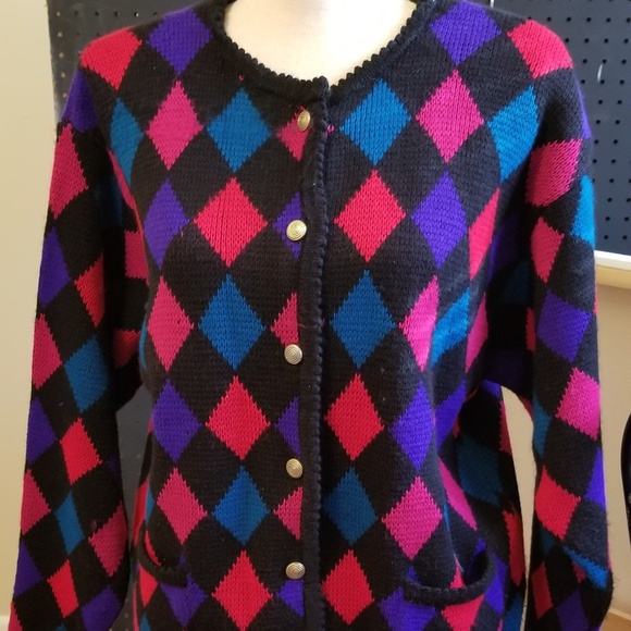 Tally Ho Sweaters - SALE Tally Ho Vintage Cardigan Sweater Size L